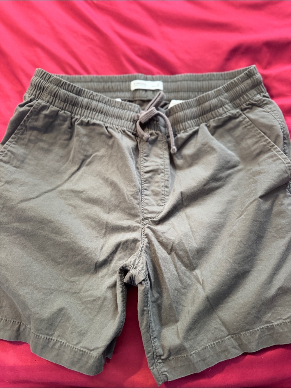 Casual Grey Drawstring Shorts